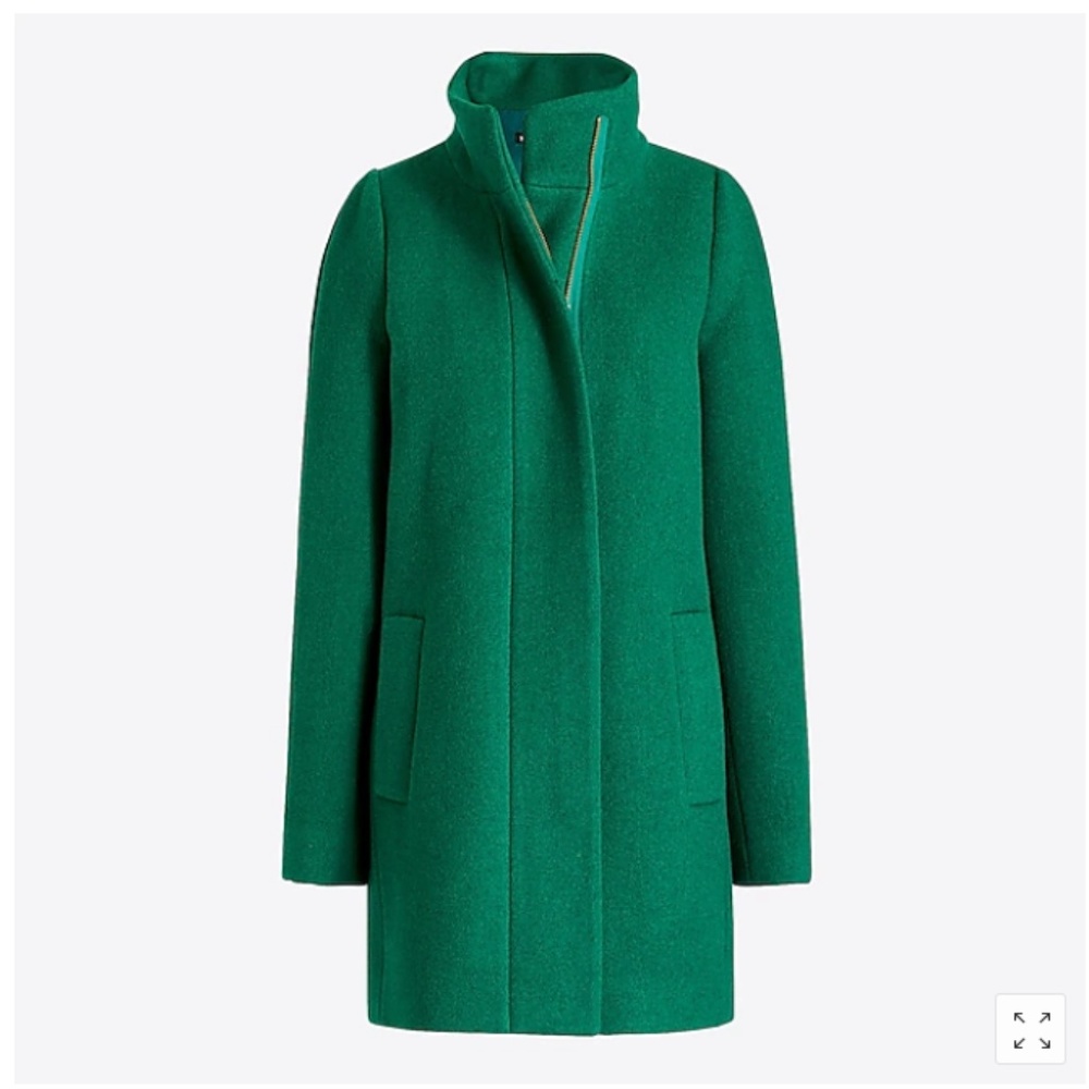 J.Crew City Coat - Deep Emerald Size 22